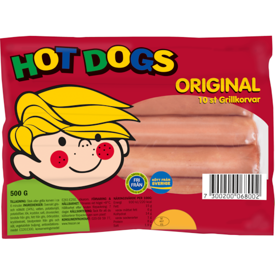 Hot dogs 500g