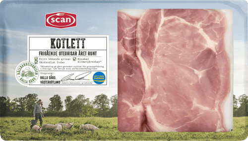 490053 Kotlett Hållbarhetsgrisen ovan
