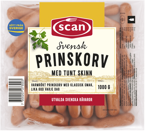 607277Prinskorv 100g ovan