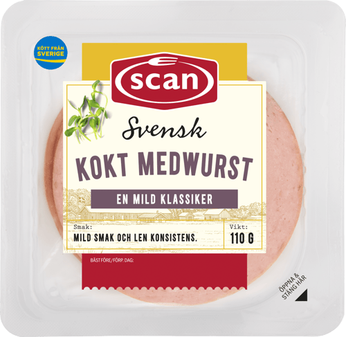 623537 Kokt medwurst 110g ovan Ovan