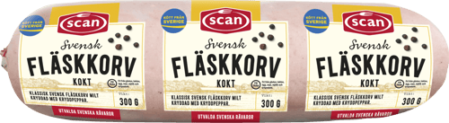 646446 Fläskkorv 300g ovan