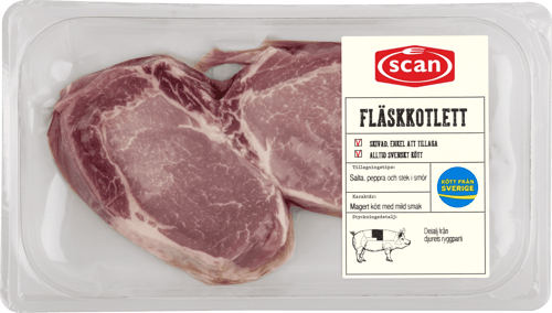 490057 Fläskkotlett ovan