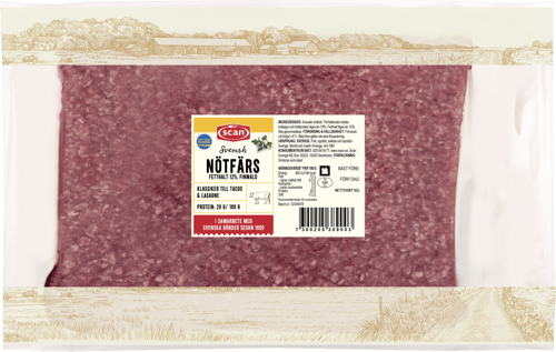 425389 Nötfärs 12% 1000g