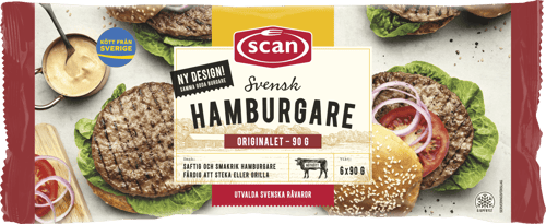 298919 Hamburgare 6x90g ovan