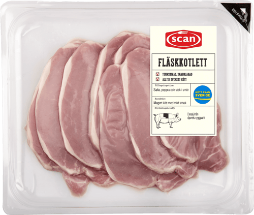 490061 FLÄSKKOTLETT TUNNSKIVAD