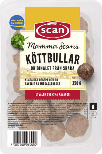 700030 Mammas köttbullar 350g ovan