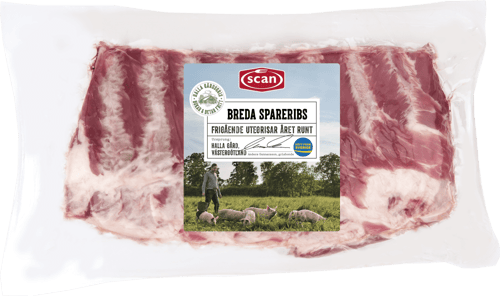 408301 Spareribs breda Halla gårdsgris