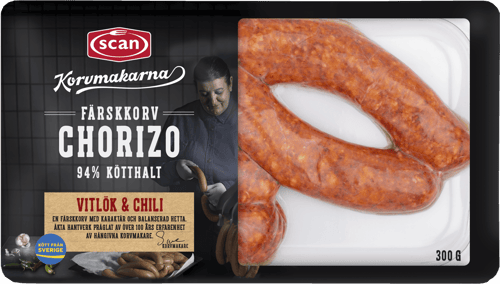 499432 CHORIZO FÄRSKKORV KORVMAKARNA OVAN