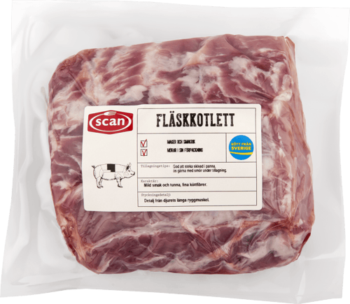 491923 Fläskkotlett hel ovan