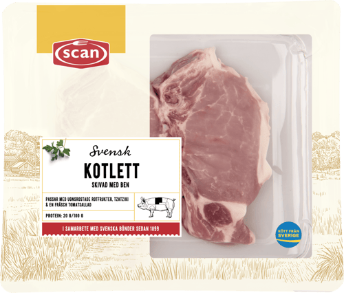 490059 Fläskkotlett med ben