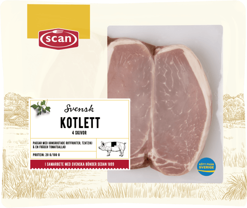 490063 Kotlett bfr 600g skivad