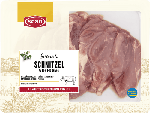 495231 Fläskschnitzel av bog ca 1000g