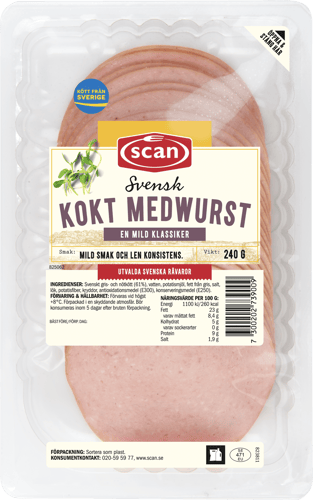 623447 Kokt medwurst 240g ovan