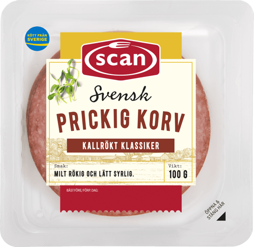 630537 Prickig korv 100g ovan