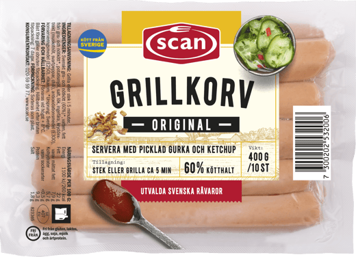 612531 Grillkorv original 400g