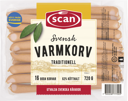 608777 Varmkorv 720g ovan