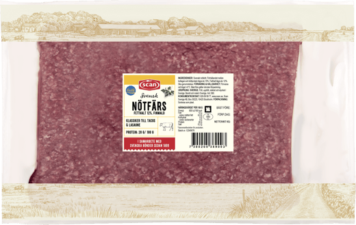 425389 Nötfärs 12% 1000g
