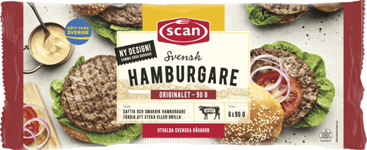 298919 Hamburgare 6x90g ovan