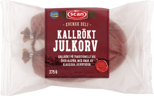 631457 Kallrökt julkorv 375g ovan