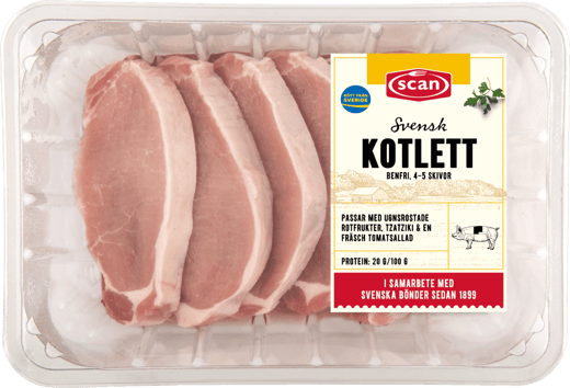 493230 FLÄSKKOTLETT BRF SKIVAD ca800G OVAN