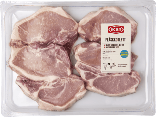 490034 Fläskkotlett med ben