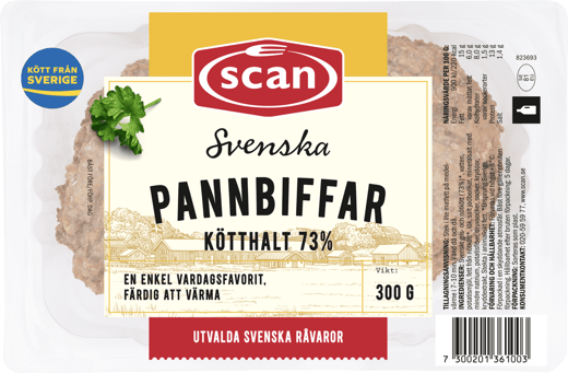 701356 Pannbiffar 300g ovan
