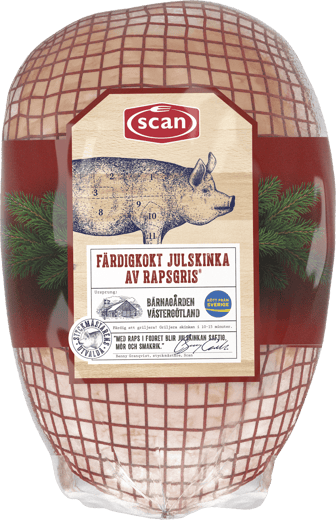 683089 Rapsgris Julskinka Fardigkokt ovan