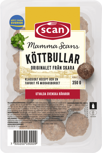 700030 Mammas köttbullar 350g ovan