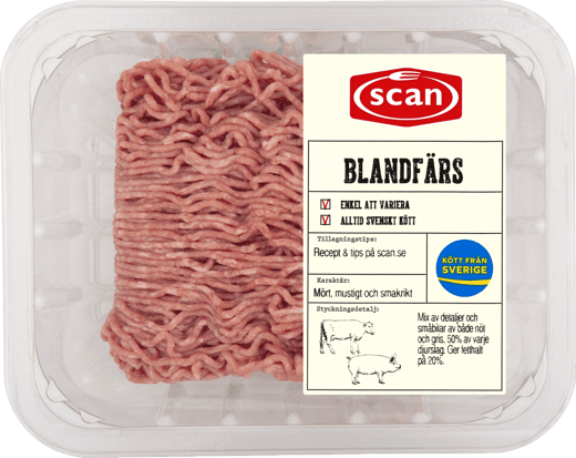 496862 Blandfärs 400g ovan