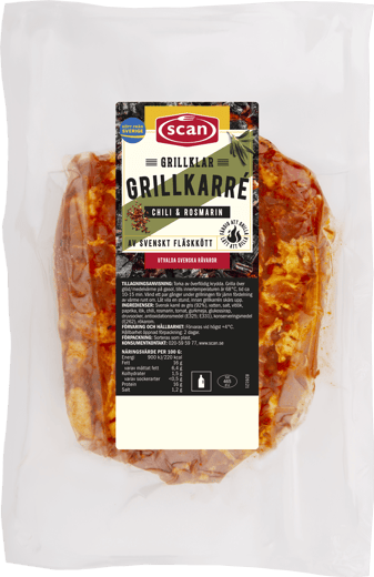 664966 Grillkarré chili rosmarin ovan