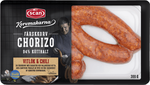 499432 CHORIZO FÄRSKKORV KORVMAKARNA OVAN