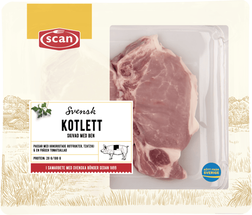 490059 Fläskkotlett med ben
