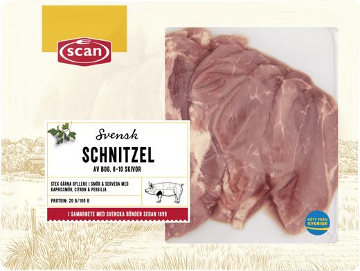 495231 Fläskschnitzel av bog ca 1000g