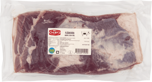 491999 Fläsksida benfri utan svål ovan