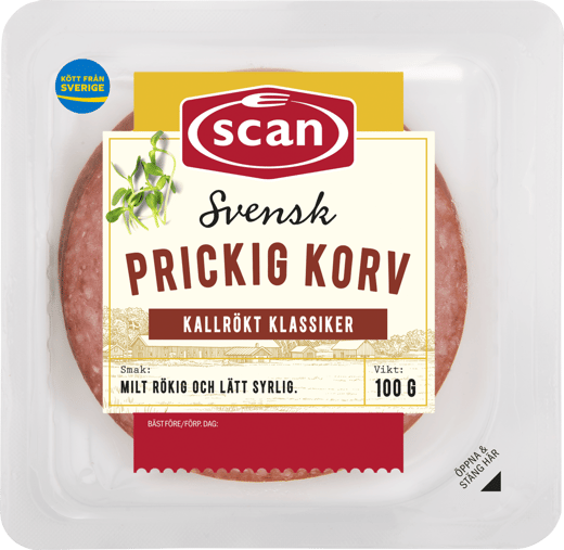 630537 Prickig korv 100g ovan
