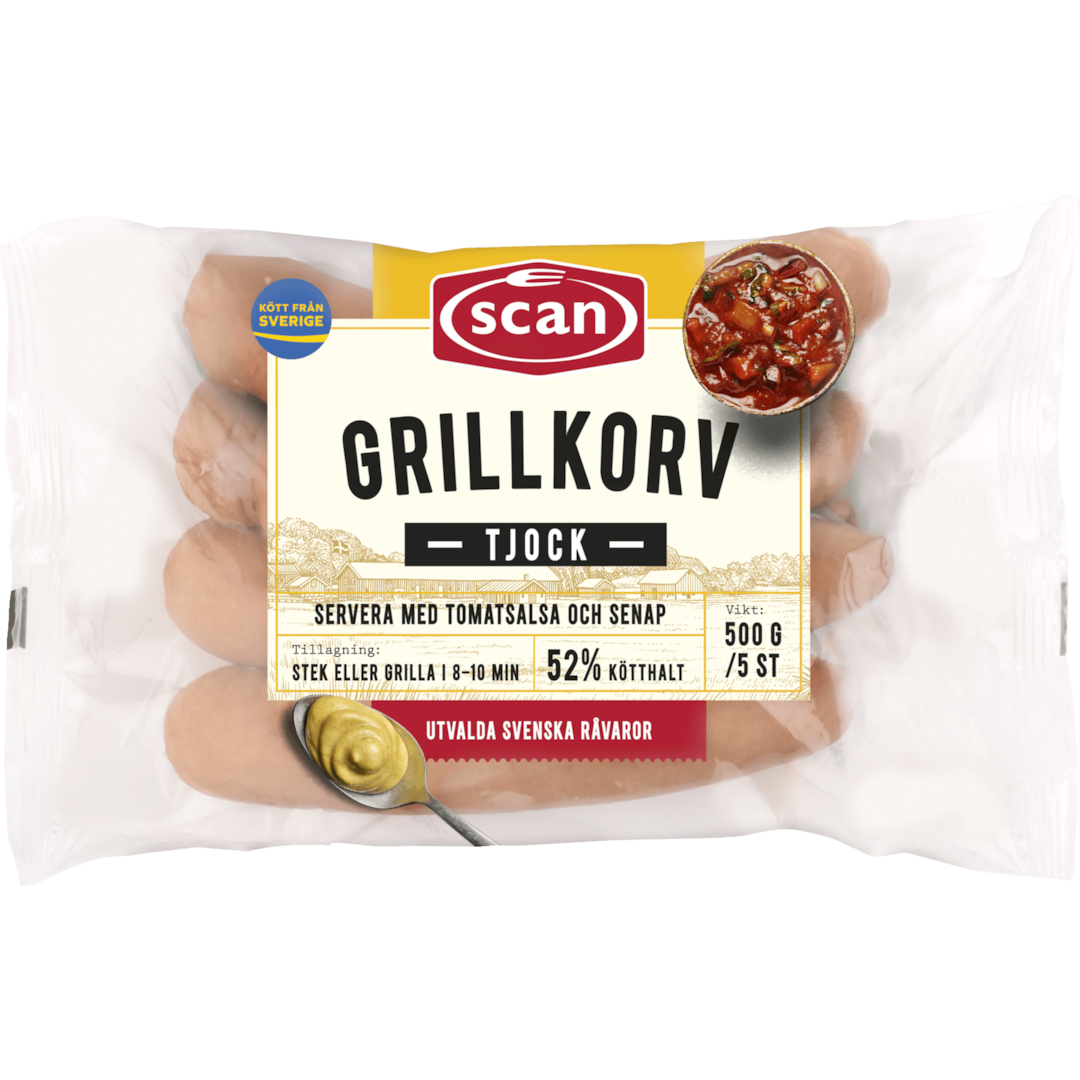 Tjock grillkorv 500g