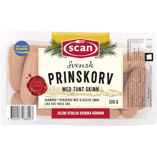 Prinskorv 300g