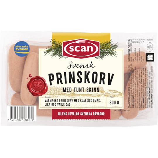 Prinskorv 300g