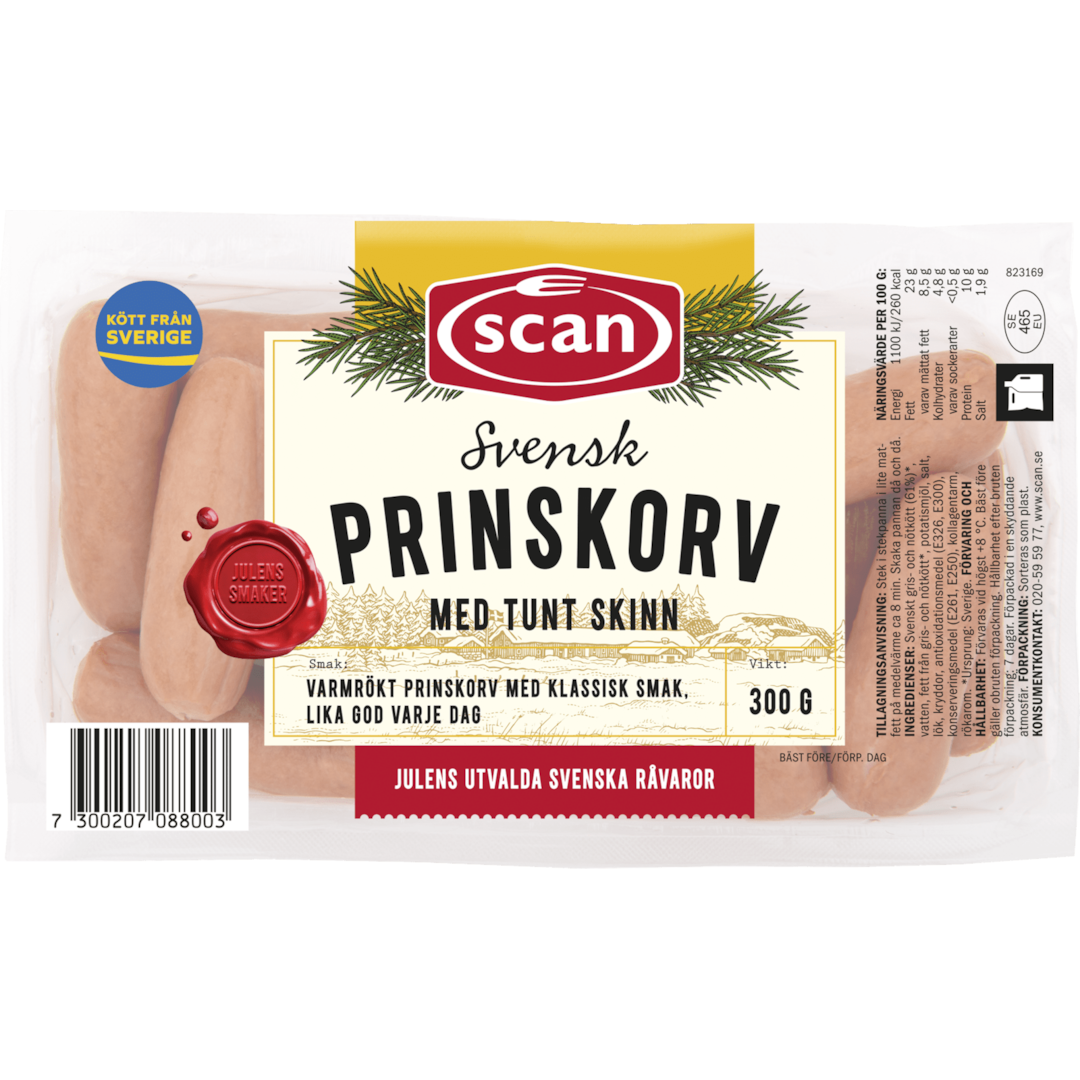 Prinskorv 300g