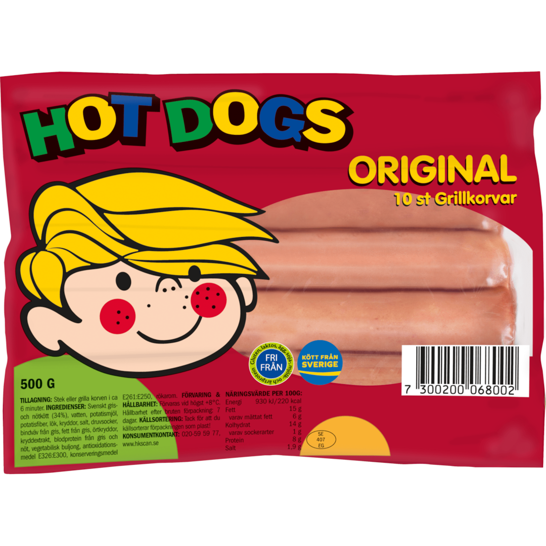 Hot dogs 500g