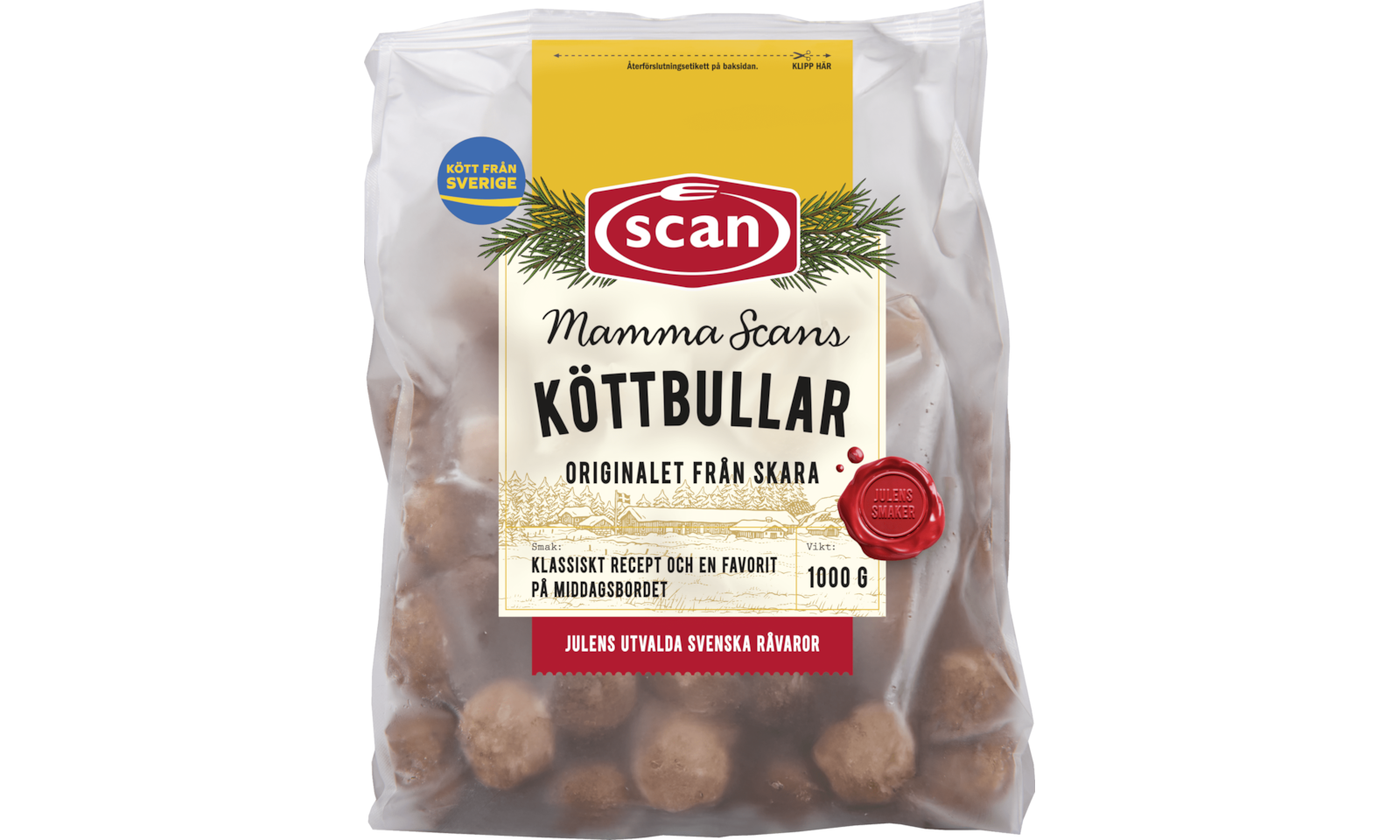 700078 Mammas köttbullar 1000g jul