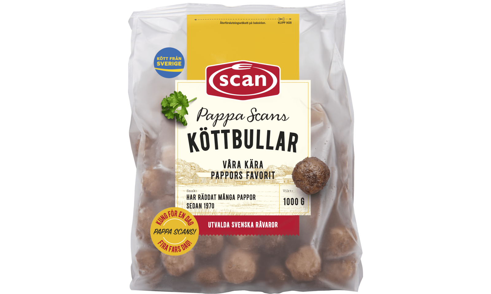 700078 Pappas köttbullar 1000g