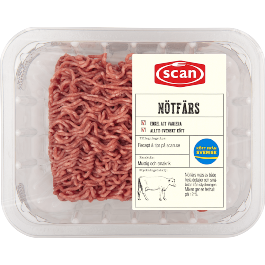 Nötfärs 12% 400 g