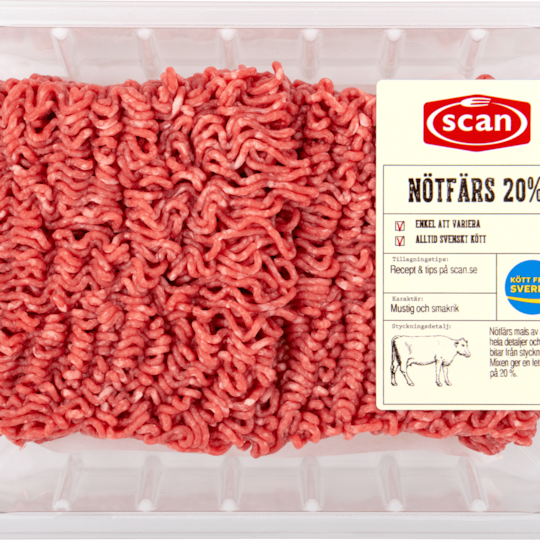 496571 Scan nötfärs 20% 1000g ovan