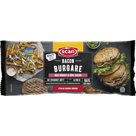 Baconburgare 150g