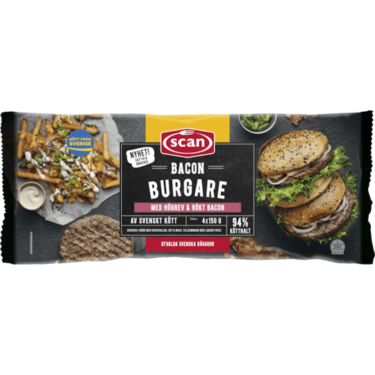 Baconburgare 150g
