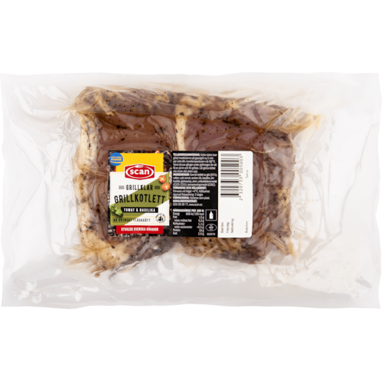 Grillkotlett Tomat & Basilika