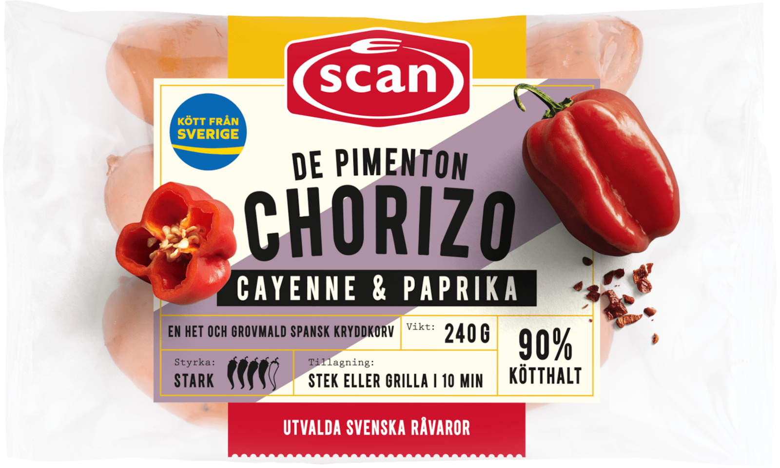 600246 Chorizo de pimenton 240g ovan