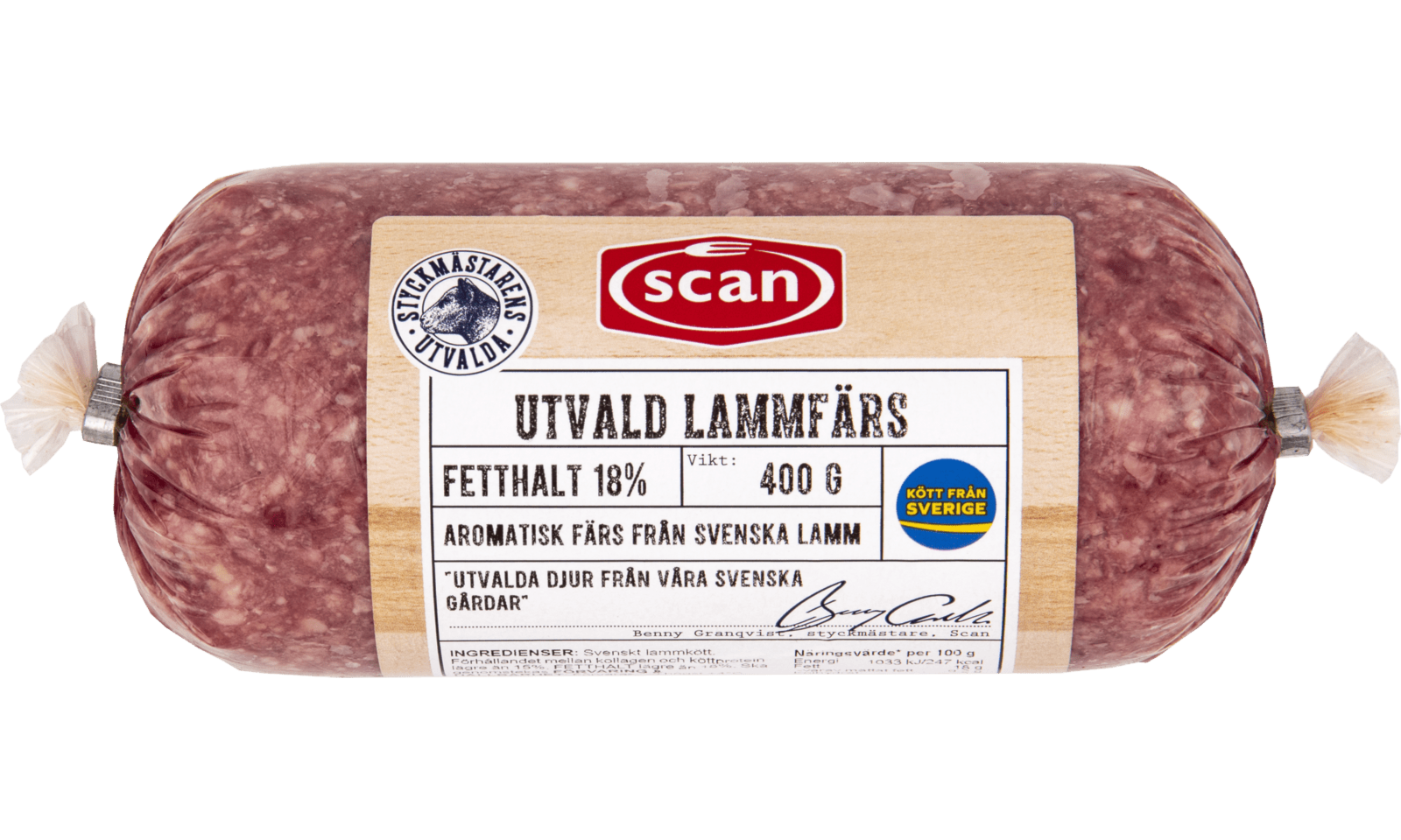 497706 Utvald lammfärs 400g