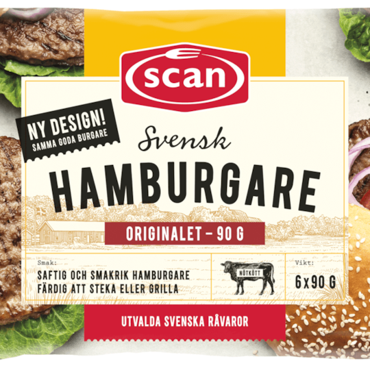 298919 Hamburgare 6x90g ovan